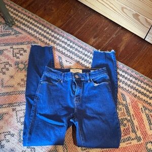 PacSun Women's Vibrant Blue Skinny Jeans size 26